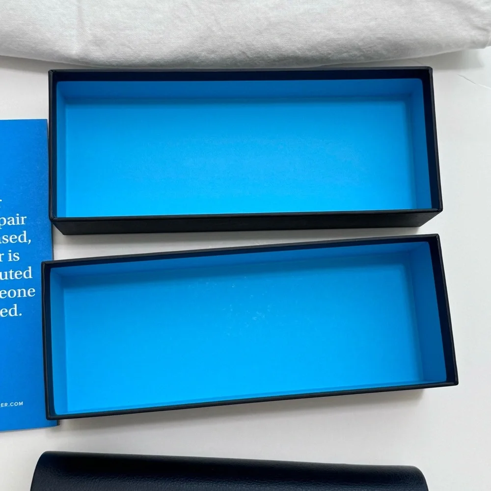 Warby Parker Glasses Case Cleaning Cloth Tote Box Accessory Bundle